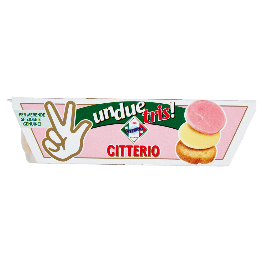 UNDUETRIS MERENDA PROSCIUTTO COTTO/FORMAGGIO/CROSTINI CITTERIO G 100 - 6