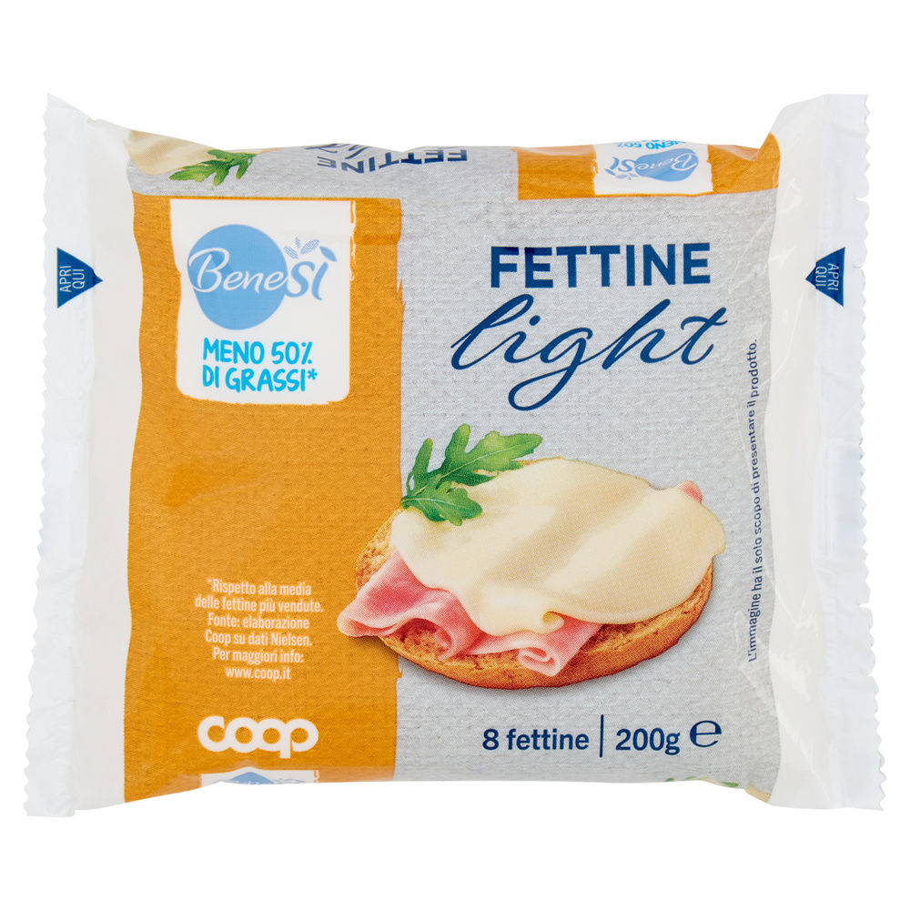 FETTINE DI FORMAGGIO FUSO LIGHT BENE SÌ COOP G 200 - 3