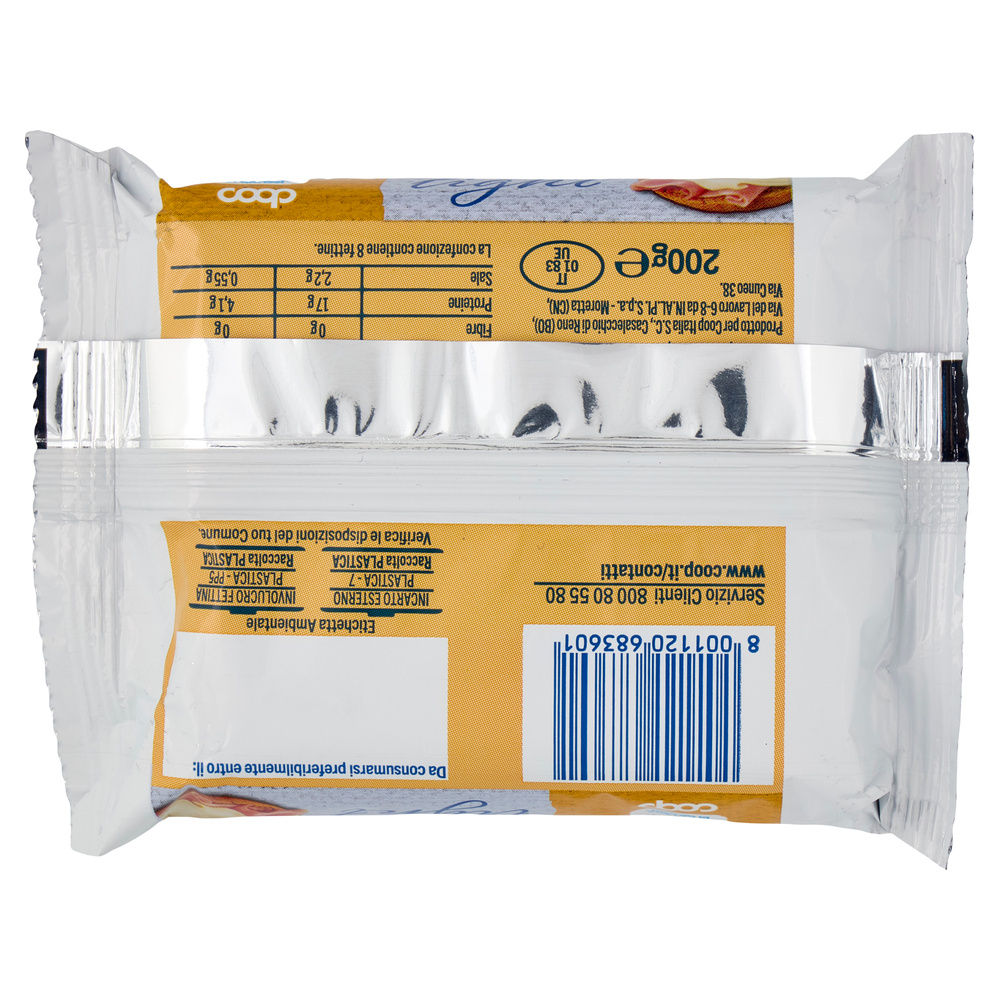 FETTINE DI FORMAGGIO FUSO LIGHT BENE SÌ COOP G 200 - 13