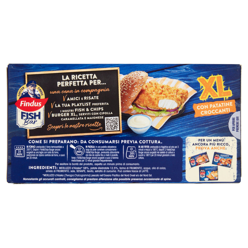 FISH&CHIPS BURGER XL FINDUS X2 G 270 - 1