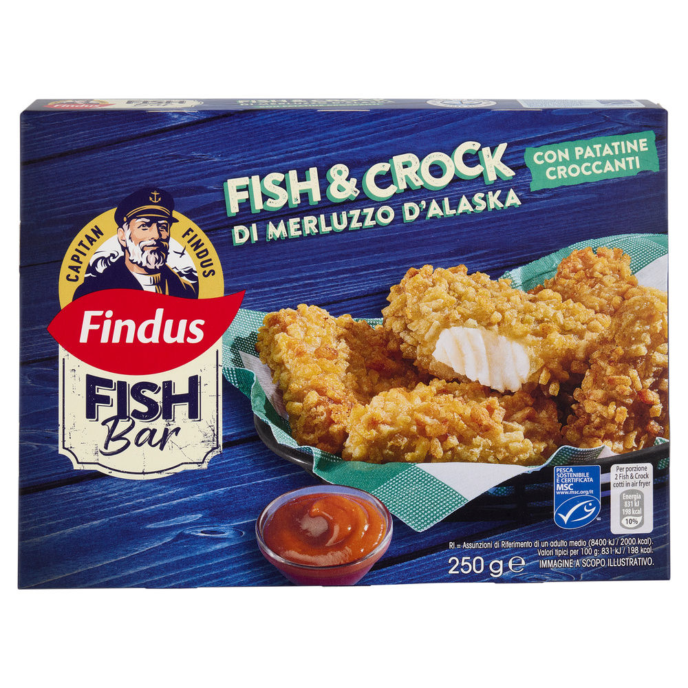 FISH&CROCK DI MERLUZZO D'ALASKA FINDUS G 250 - 2