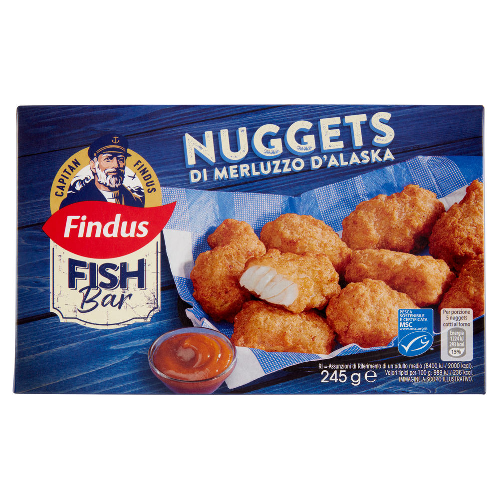 NUGGETS DI MERLUZZO D'ALASKA FINDUS G 245 - 0