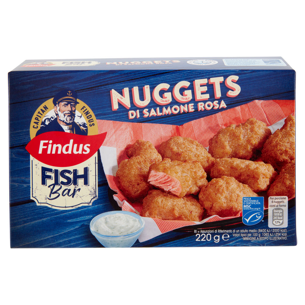 NUGGETS DI SALMONE ROSA FINDUS G 220 - 2