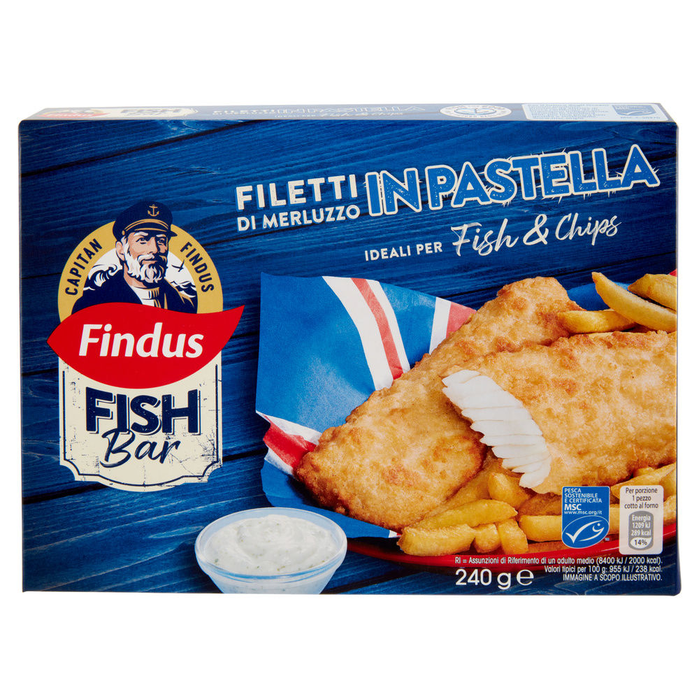 FILETTI IN PASTELLA DI MERLUZZO FINDUS G 240 - 2