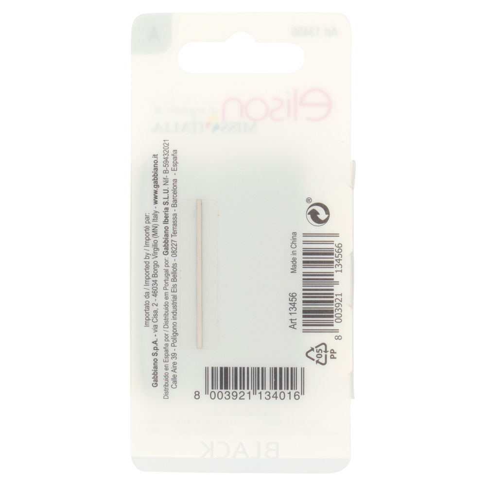 ELASTICI PER CAPELLI ELISON SMALL BLACK PZ.12 - 1