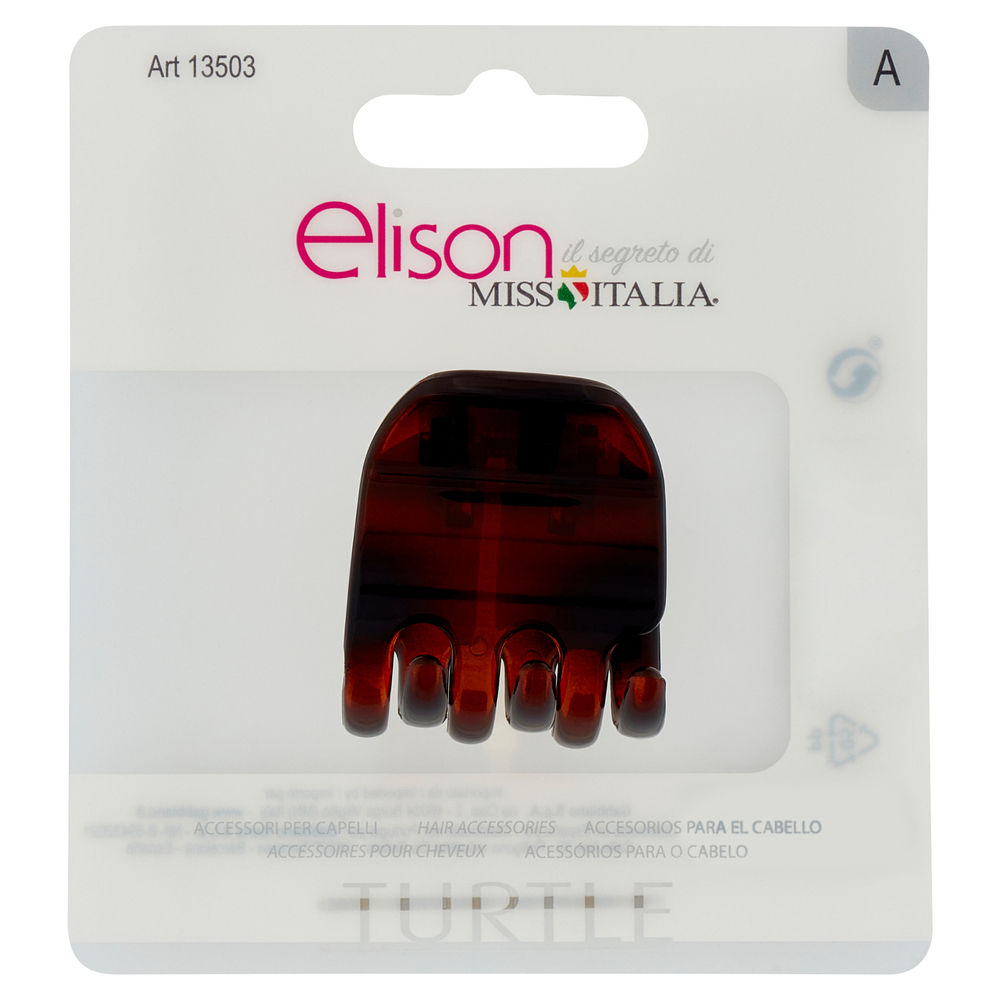 PINZA PER CAPELLI ELISON MEDIUM TURTLE PZ.1 - 0