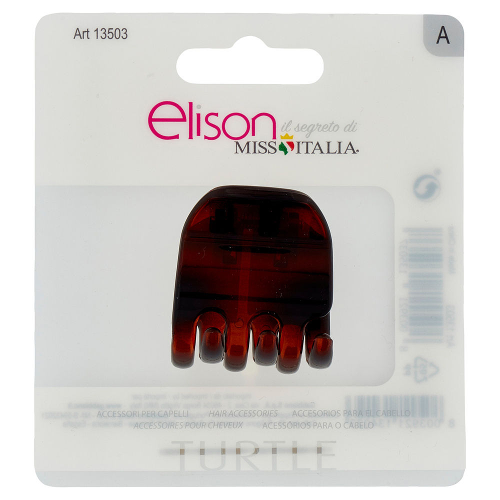 PINZA PER CAPELLI ELISON MEDIUM TURTLE PZ.1 - 2