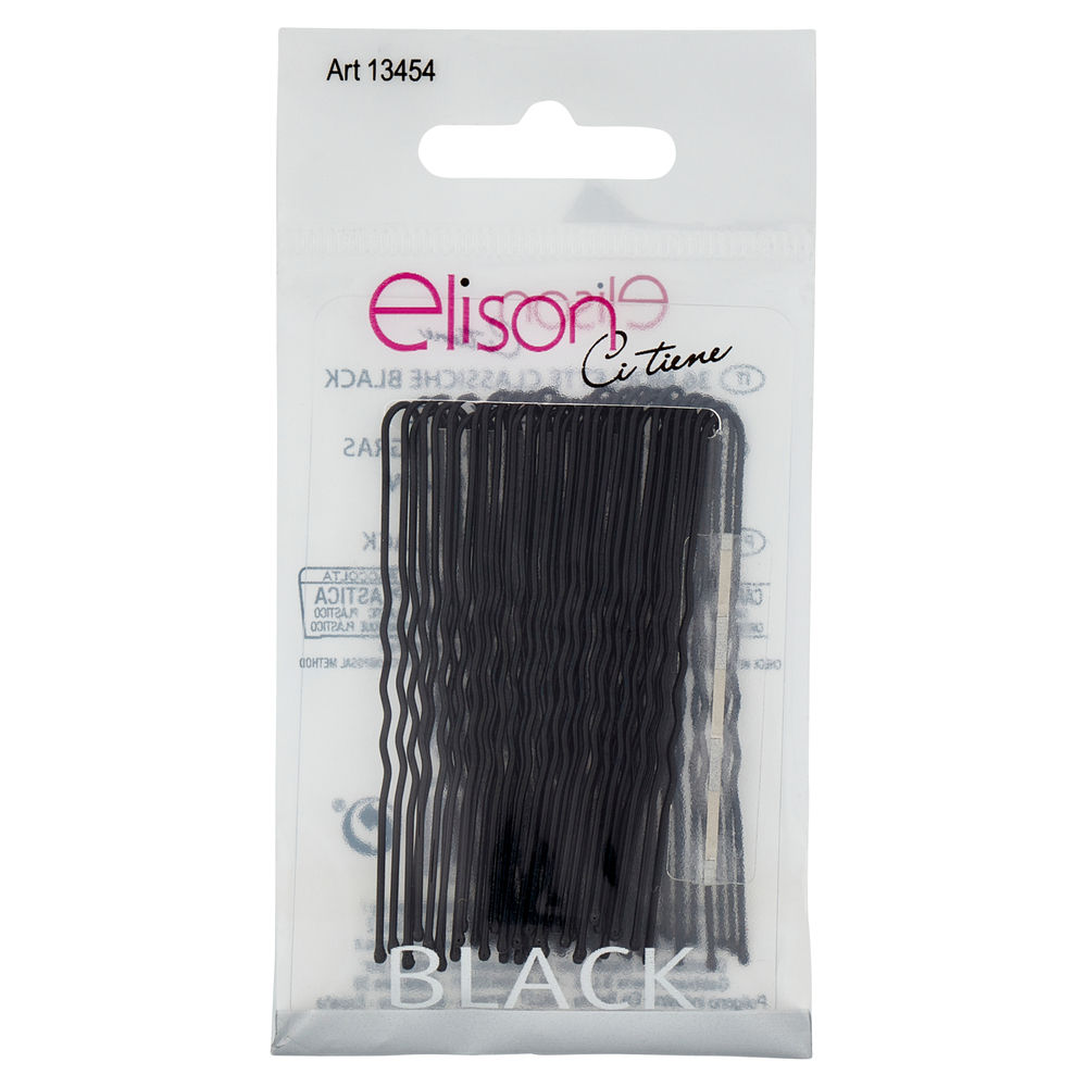 FORCINE PER CAPELLI ELISON CLASSIC BLACK PZ.36 - 0