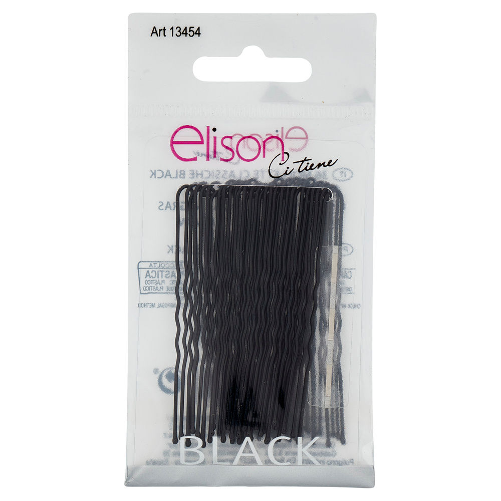 FORCINE PER CAPELLI ELISON CLASSIC BLACK PZ.36 - 5