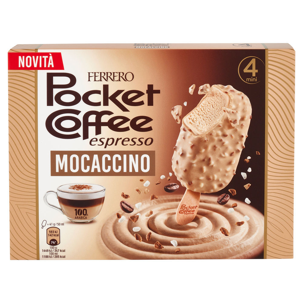 POCKET COFFEE ICE CREAM STICK MOKACCINO PZ 4 FERRERO G 164 - 2