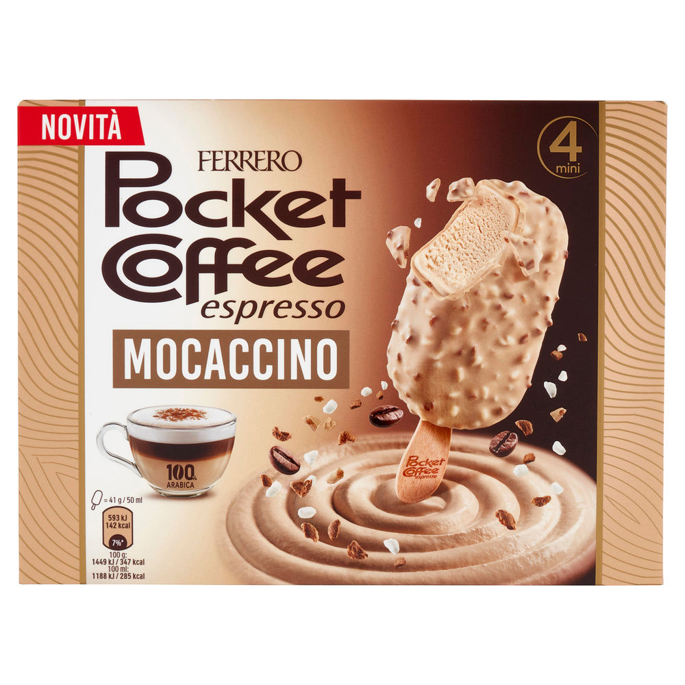 POCKET COFFEE ICE CREAM STICK MOKACCINO PZ 4 FERRERO G 164 - 7