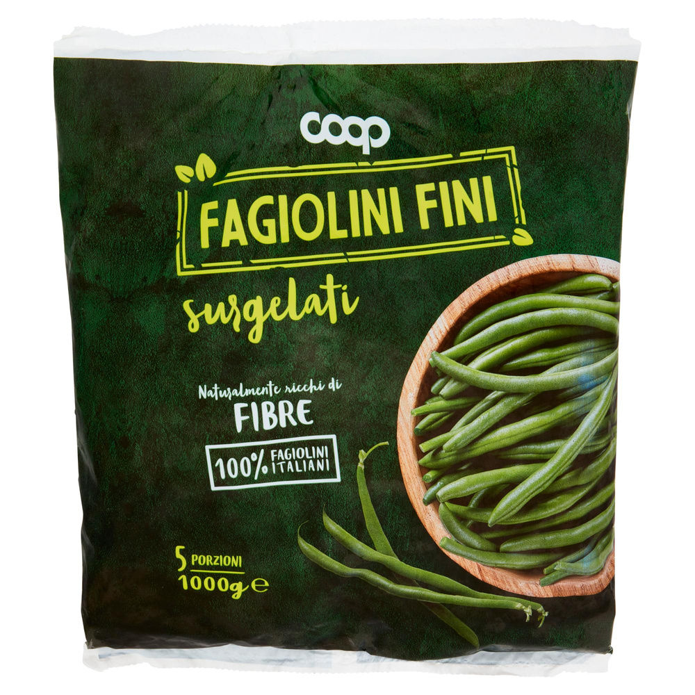 FAGIOLINI FINI SURGELATI COOP BUSTA KG 1 - 4