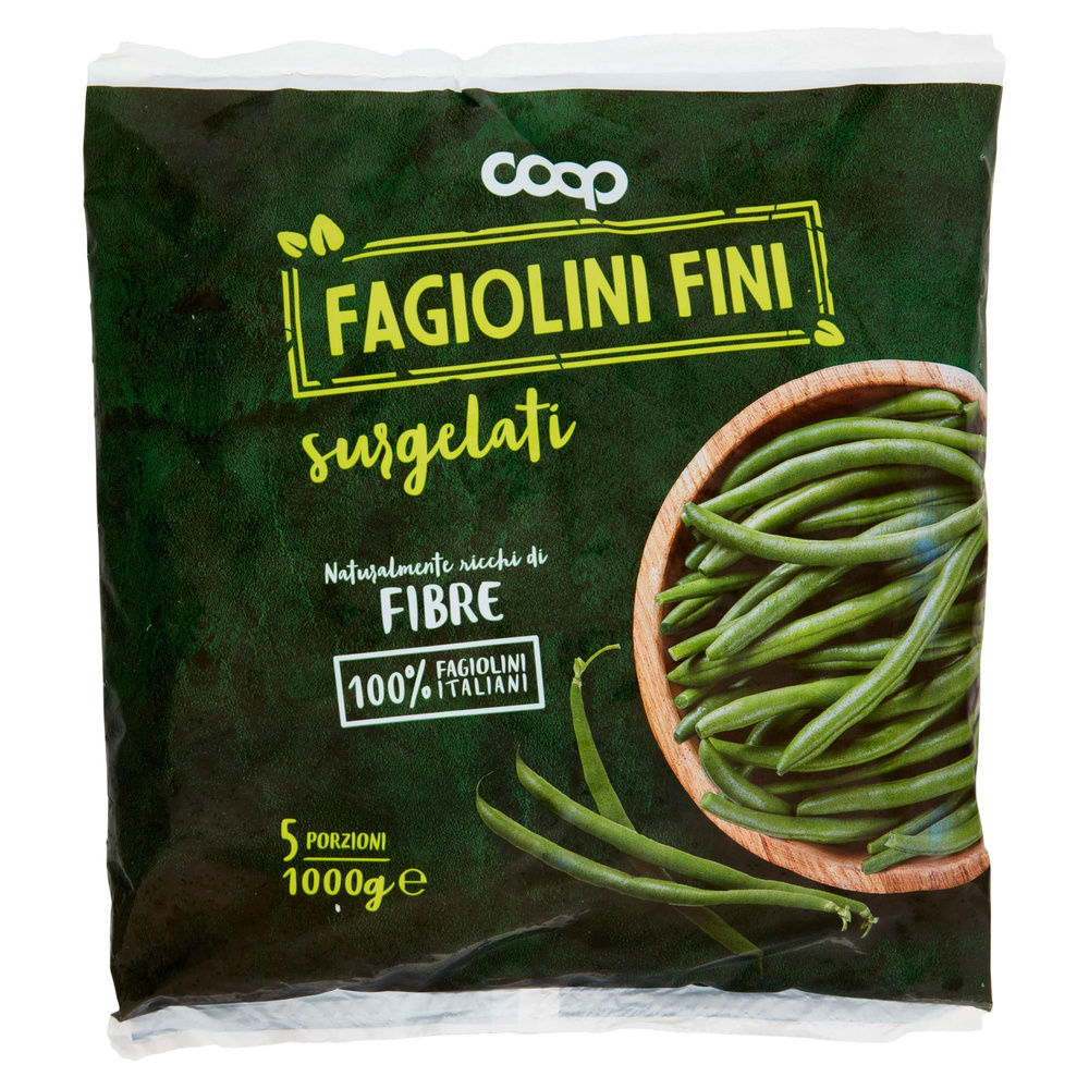 FAGIOLINI FINI SURGELATI COOP BUSTA KG 1 - 5