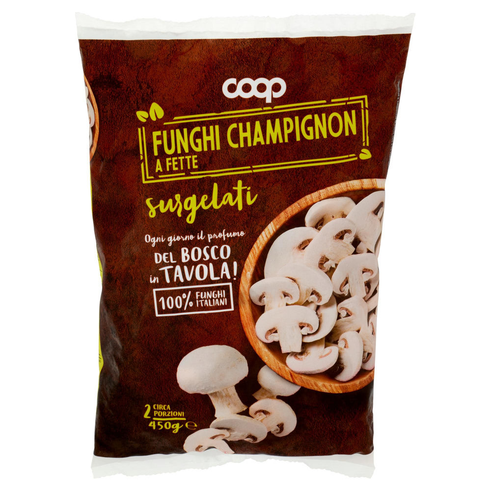 FUNGHI CHAMPIGNON A FETTE SURGELATI COOP BUSTA G 450 - 2