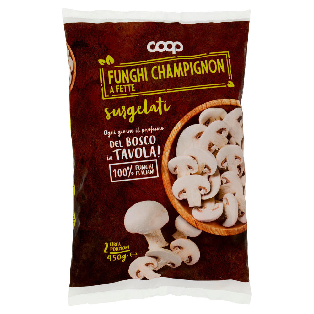 FUNGHI CHAMPIGNON A FETTE SURGELATI COOP BUSTA 450G - 3