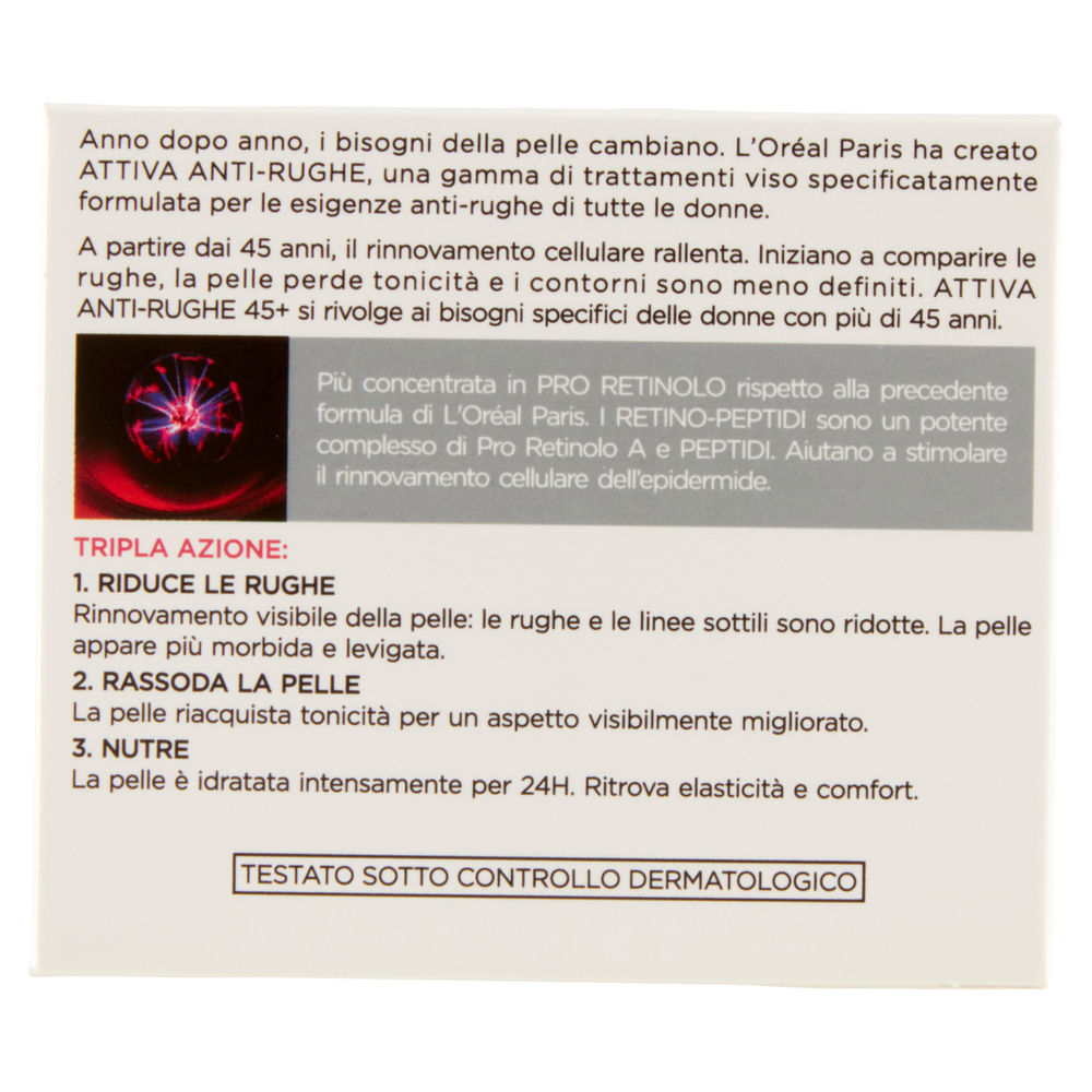 CREMA VISO L'OREAL ATTIVA ANTIRUGHE 45+ ML.50 - 1