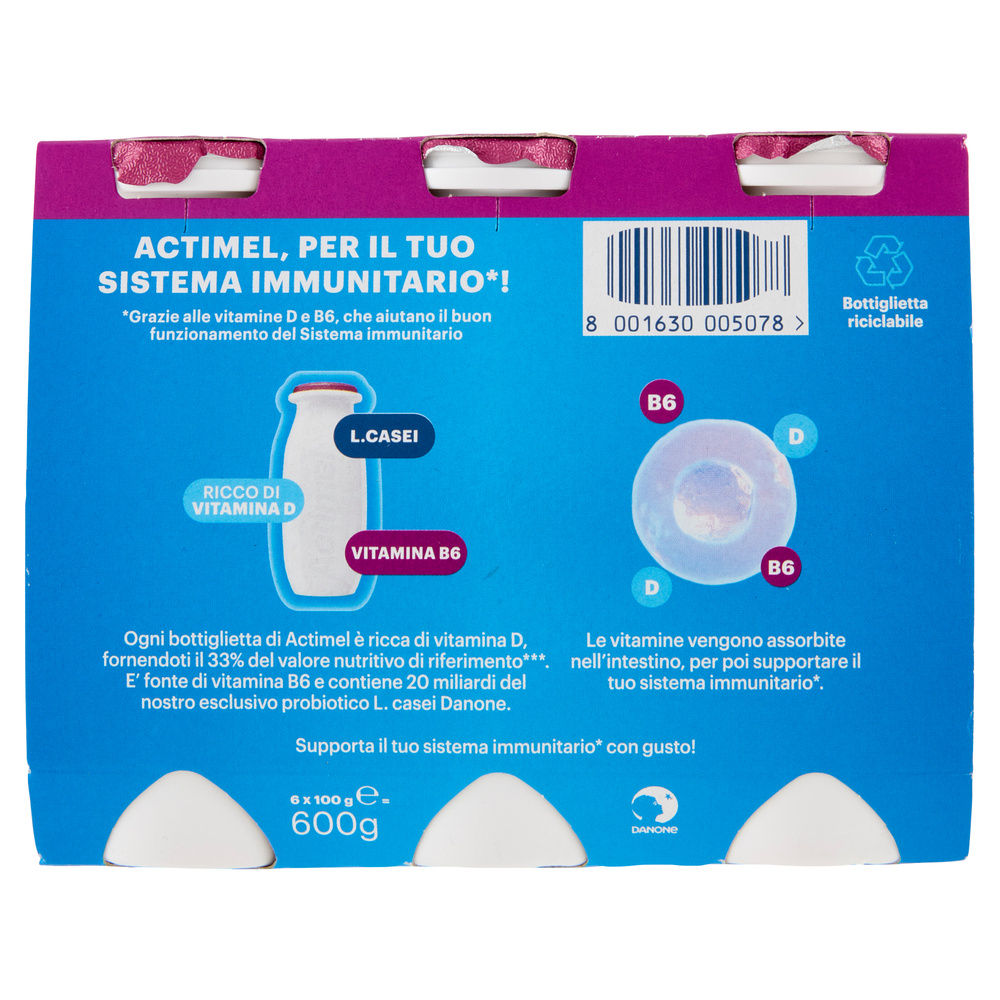 ACTIMEL DANONE FRUTTI DI BOSCO 6X100 G - 1