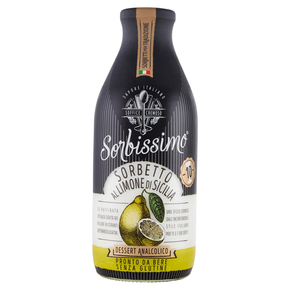 SORBISSIMO AL LIMONE QUADRIFOGLIO BOTTIGLIA 750G - 3