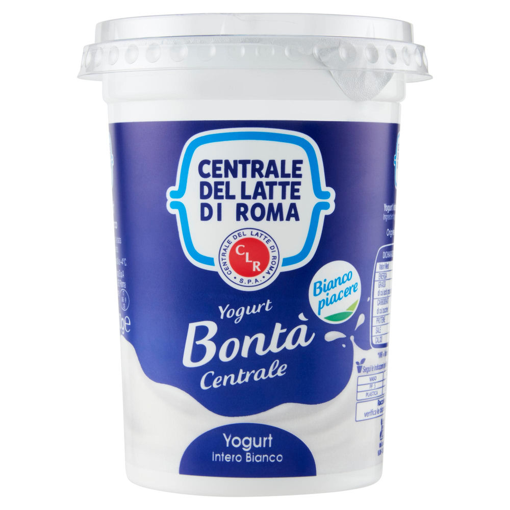 YOGURT INTERO BIANCO CENTRALE DEL LATTE DI ROMA G500 - 0