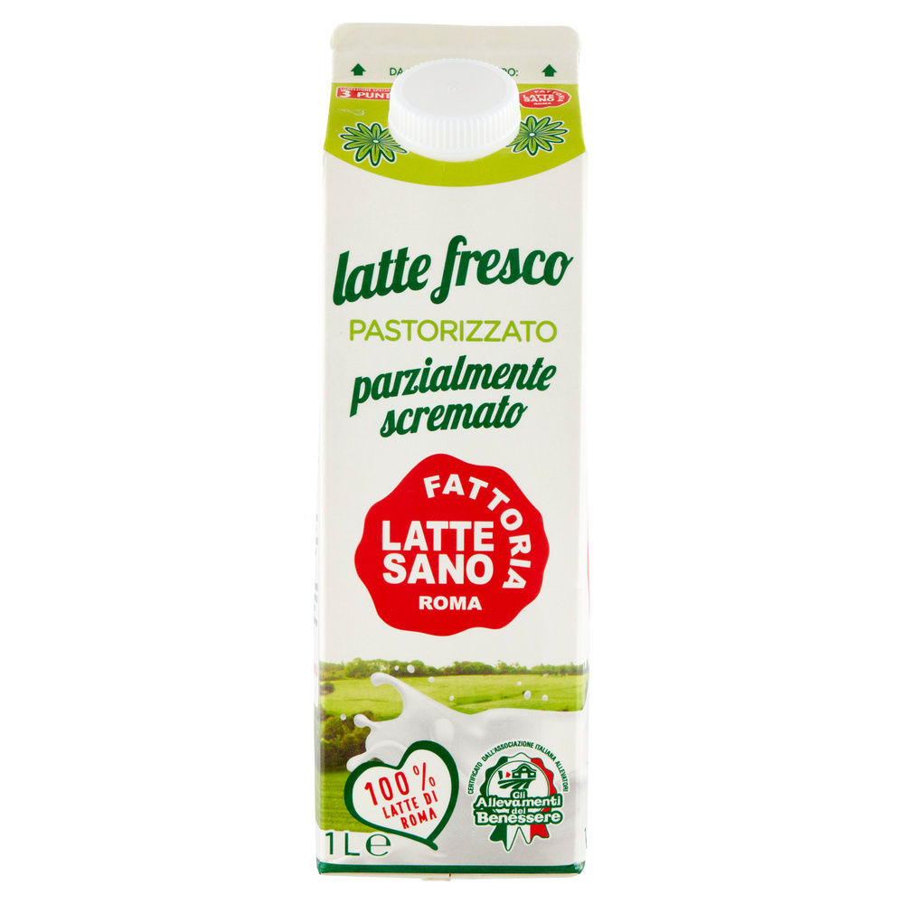 LATTE FRESCO PARZIALMENTE SCREMATO SANO 1L - 6