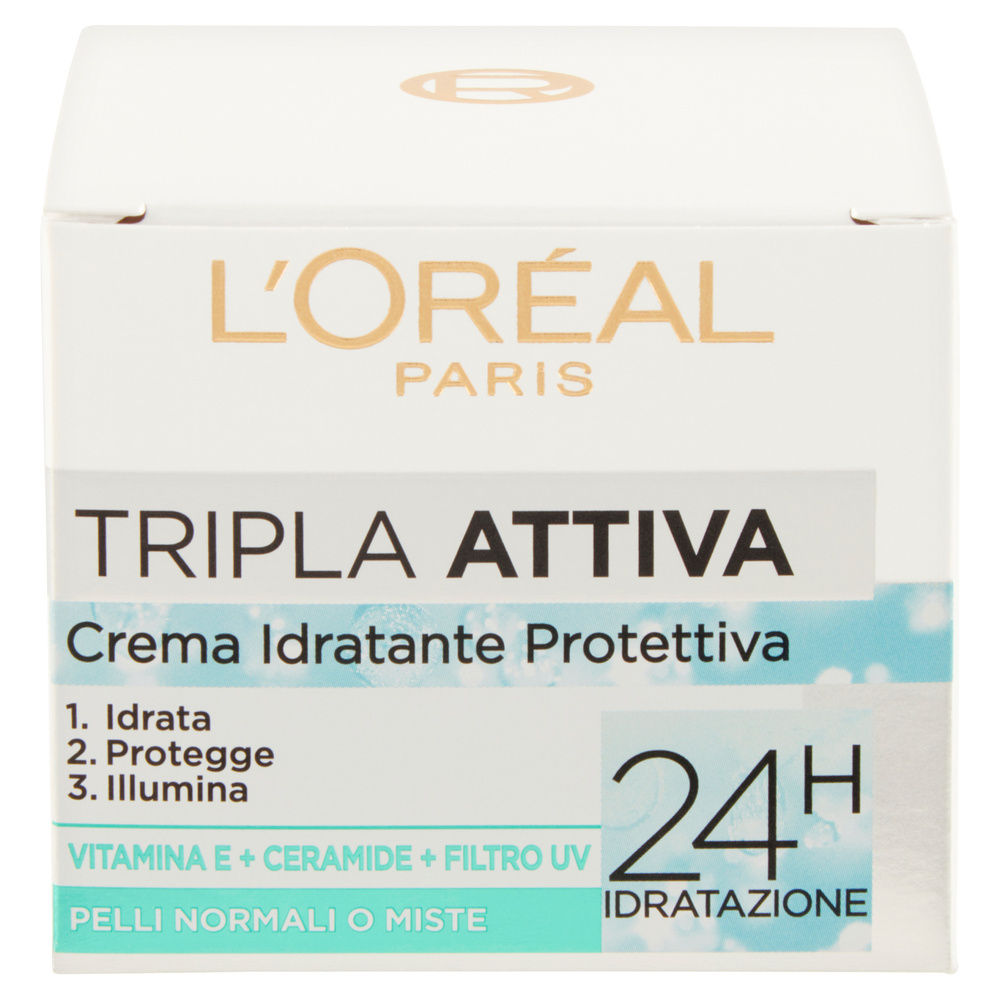 CREMA VISO L'OREAL TRIPLA ATTIVA GIORNO PELLI NORM./MISTE ML.50 - 5
