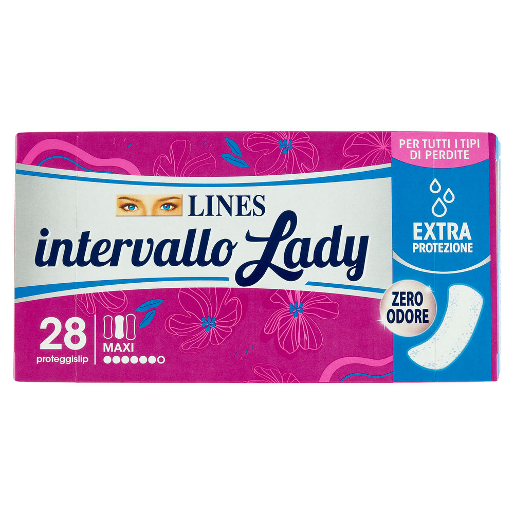 Proteggi-slip lines intervallo lady maxi scatola pz.28