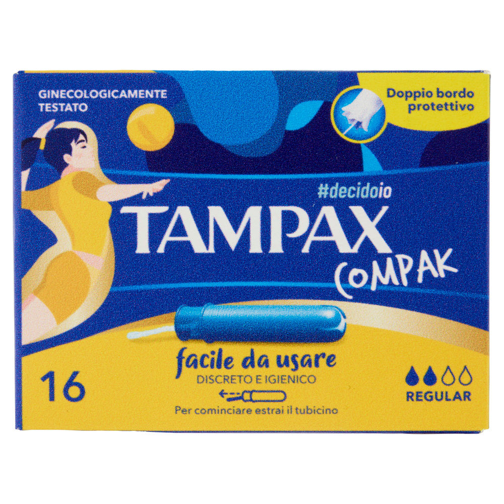 ASSORBENTI INTERNI TAMPAX COMPAK REGULAR SATIN X16 SCATOLA PZ.1 - 7