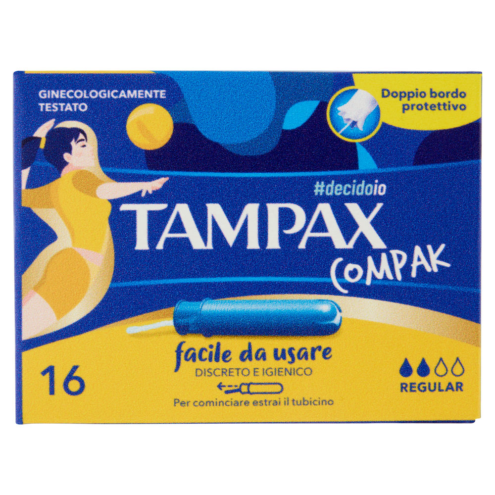ASSORBENTI INTERNI TAMPAX COMPAK REGULAR SATIN X16 SCATOLA PZ.1 - 0