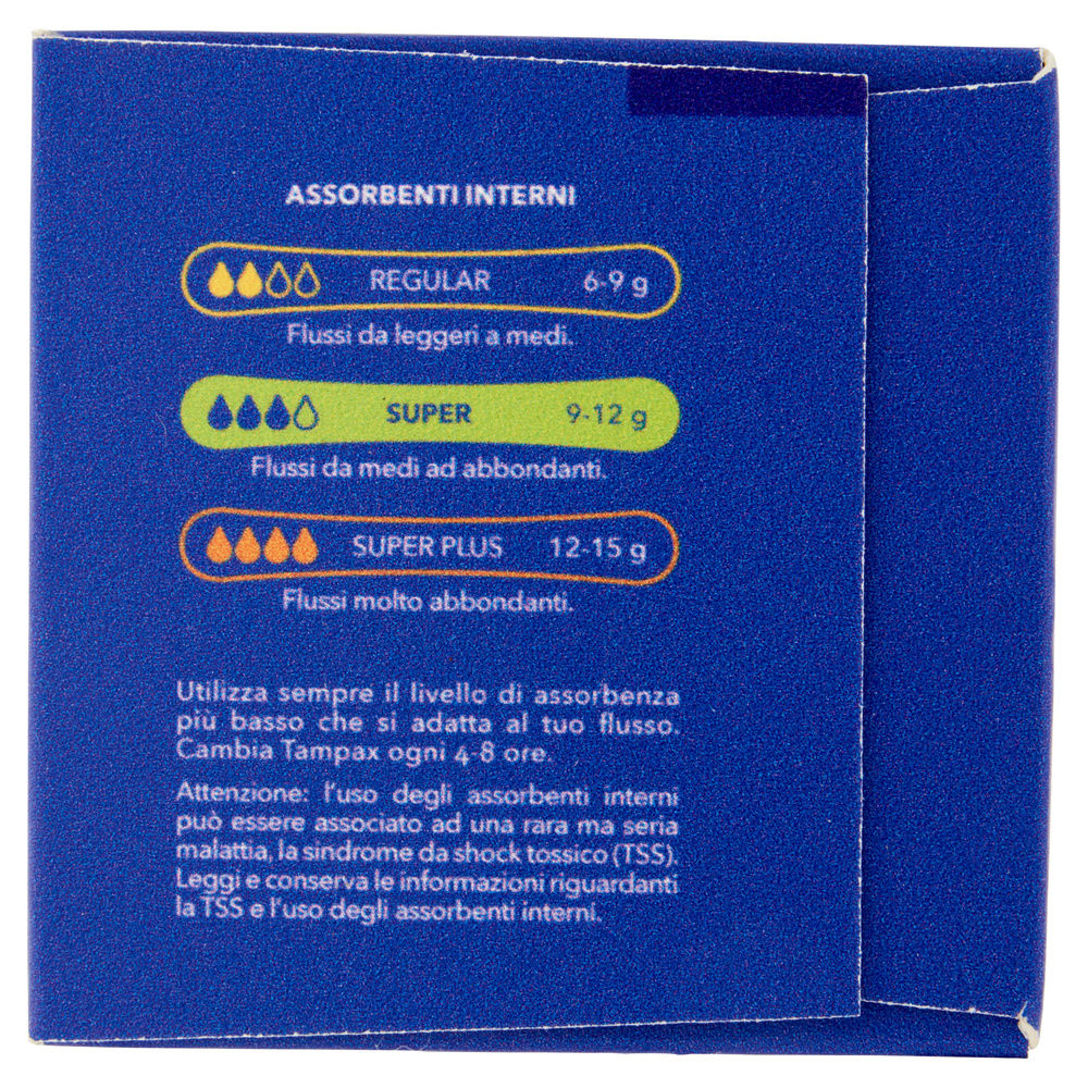 ASSORBENTI INTERNI TAMPAX COMPAK SUPER SATIN X16 SCATOLA PZ.1 - 3