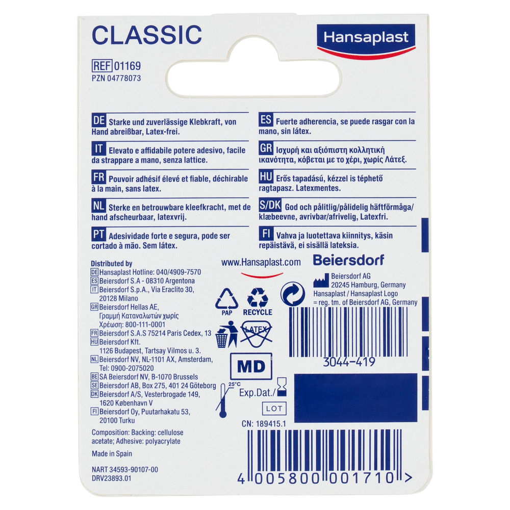 CEROTTO HANSAPLAST ROCCHETTO METALLO BLS MT.5XCM. 2,50 - 1