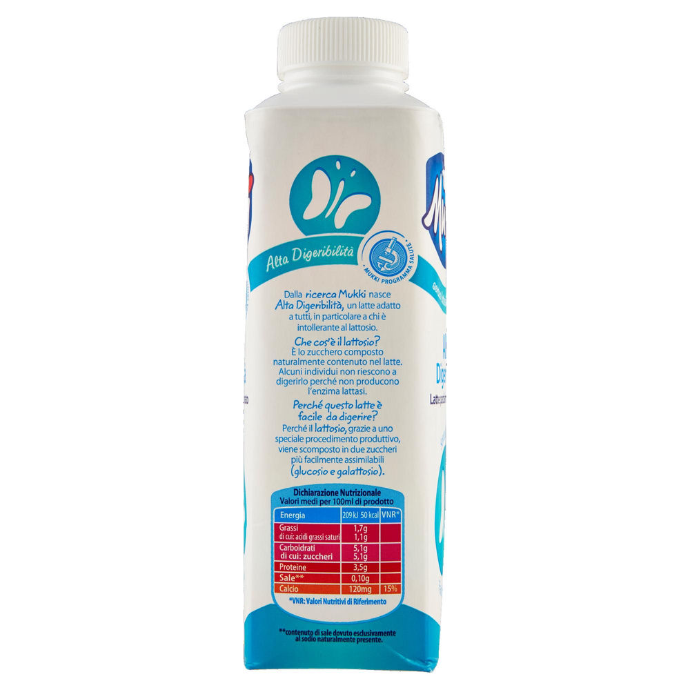 LATTE ALTA PAST PS MUKKI DELATTOSATO TETRA TOP 500 ML - 3