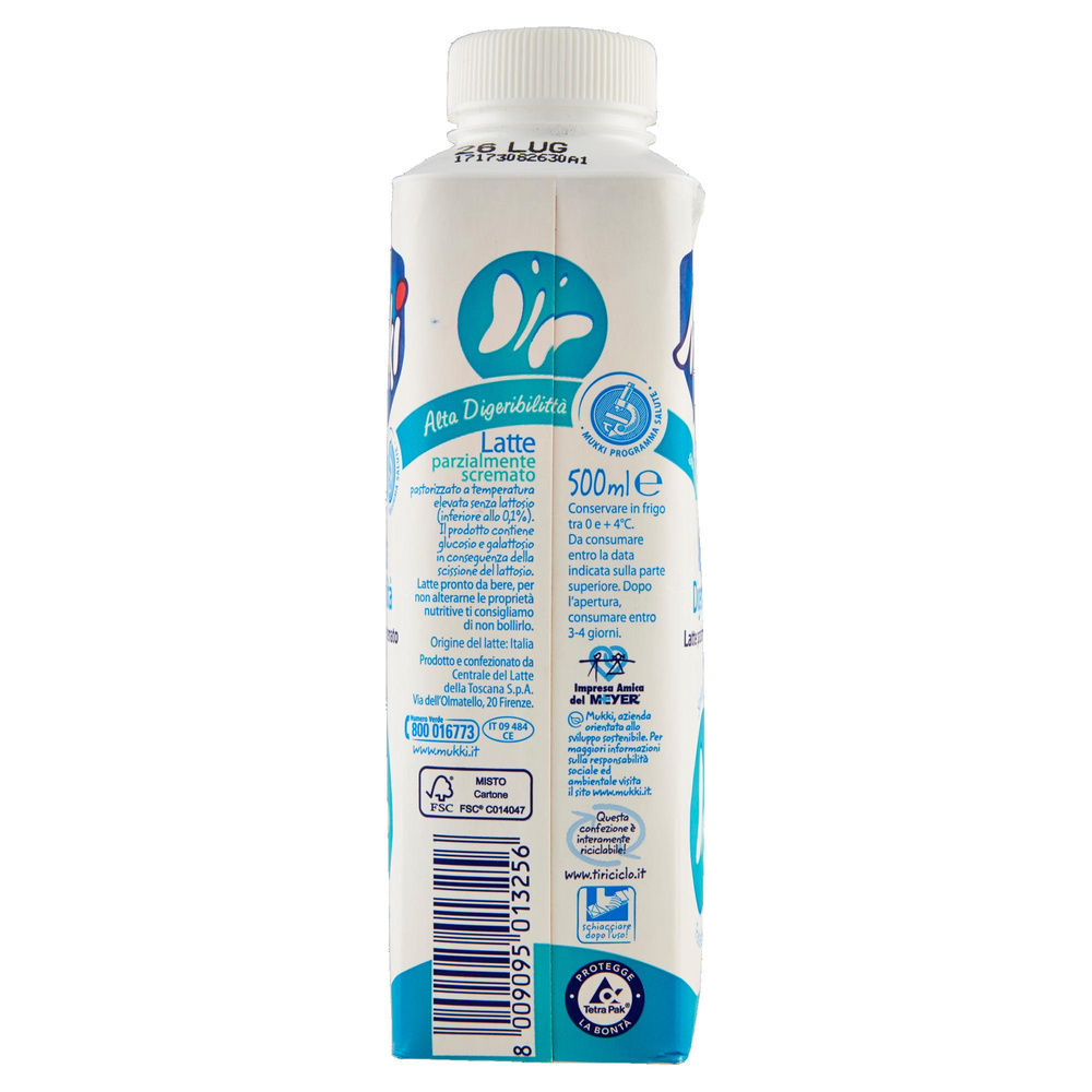 LATTE ALTA PAST PS MUKKI DELATTOSATO TETRA TOP 500 ML - 4