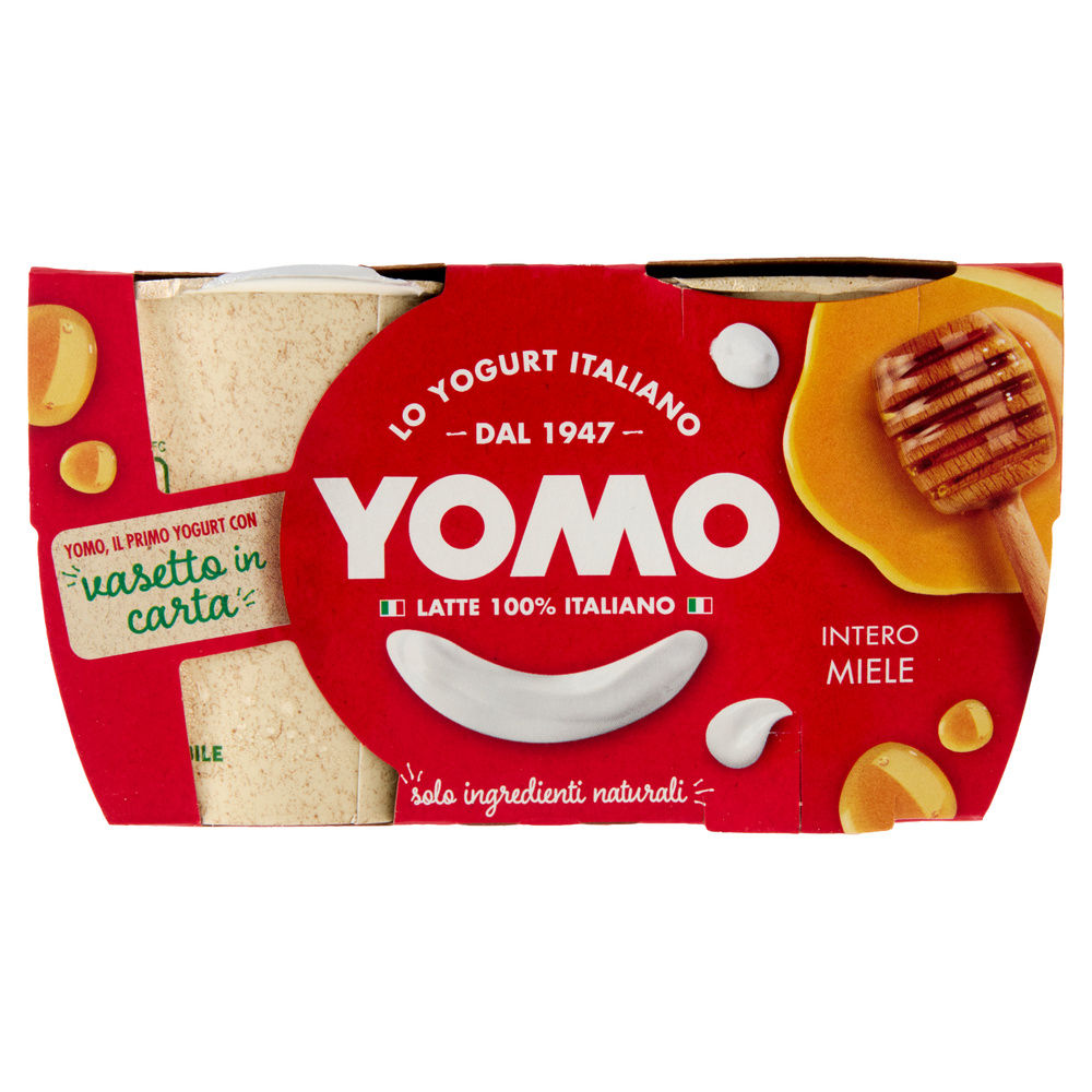 YOGURT YOMO 100% NATURALE MIELE 2X125 G - 5