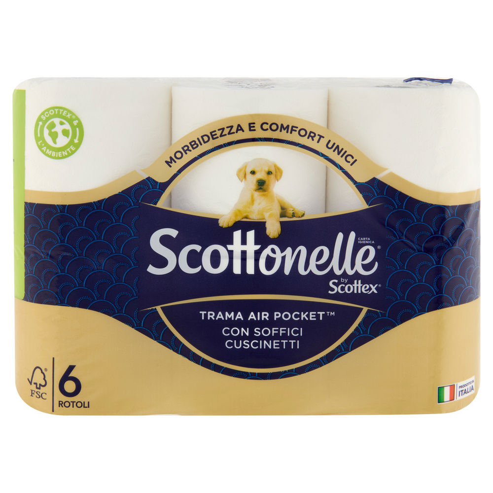 CARTA IGIENICA SCOTTONELLE 160STRAPPI PZ.6 - 3