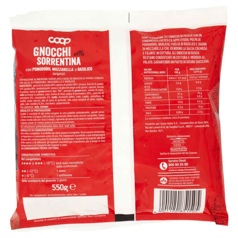GNOCCHI ALLA SORRENTINA COOP BUSTA SURG. G 550 - 1