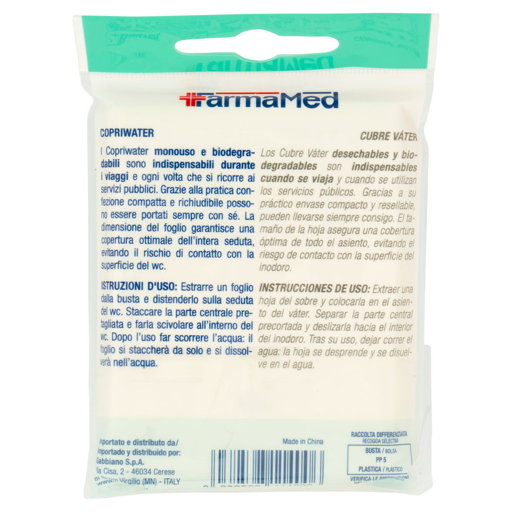 COPRIWATER FARMAMED BUSTA 10 PZ. - 1