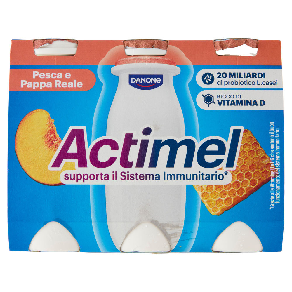 ACTIMEL DANONE PESCA PAPPA REALE 6X100 G - 6