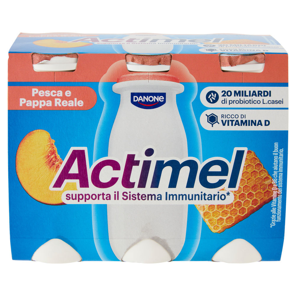 ACTIMEL DANONE PESCA PAPPA REALE 6X100 G - 3