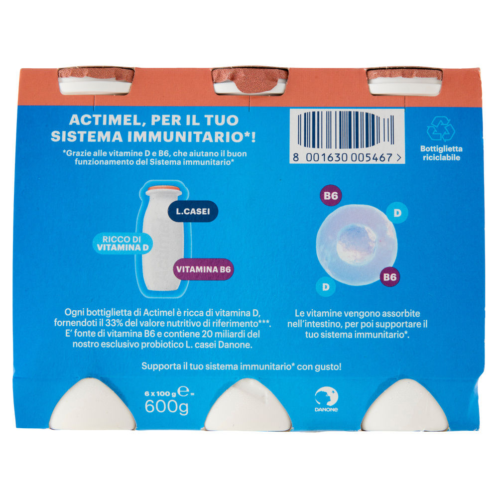 ACTIMEL DANONE PESCA PAPPA REALE 6X100 G - 1