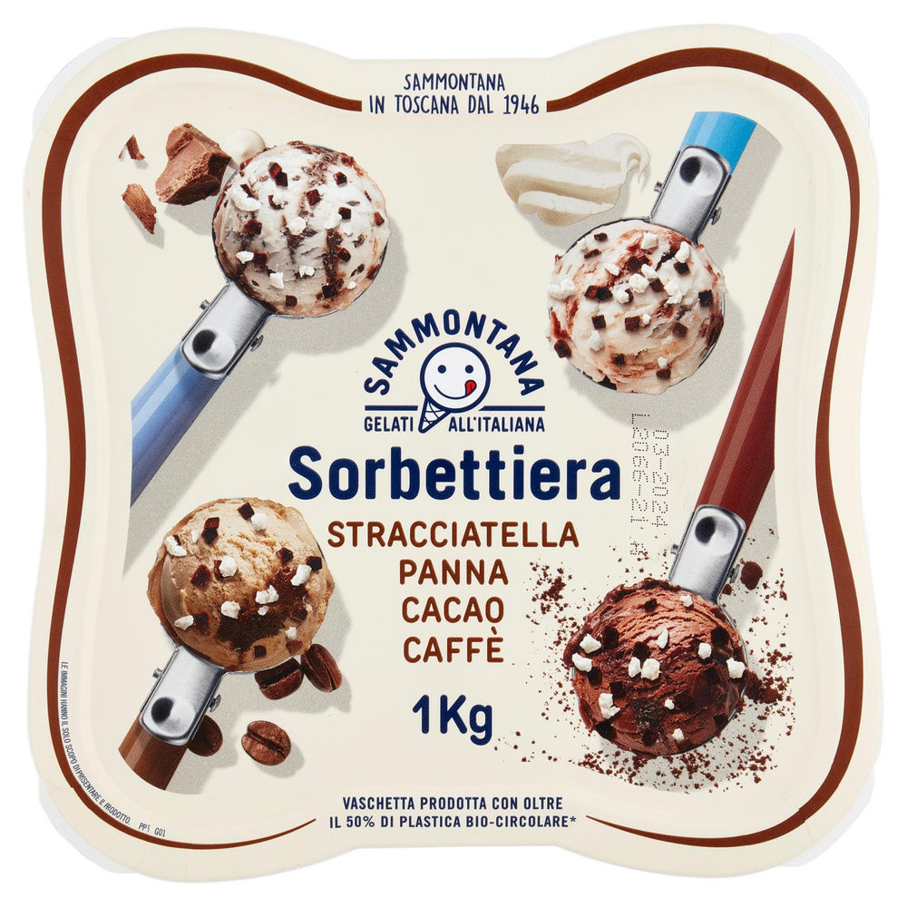 GELATO STRACC/PAN/CAFFÈ/CACAO SORBETTIERA SAMMONTANA VASCHETTA 1KG - 2