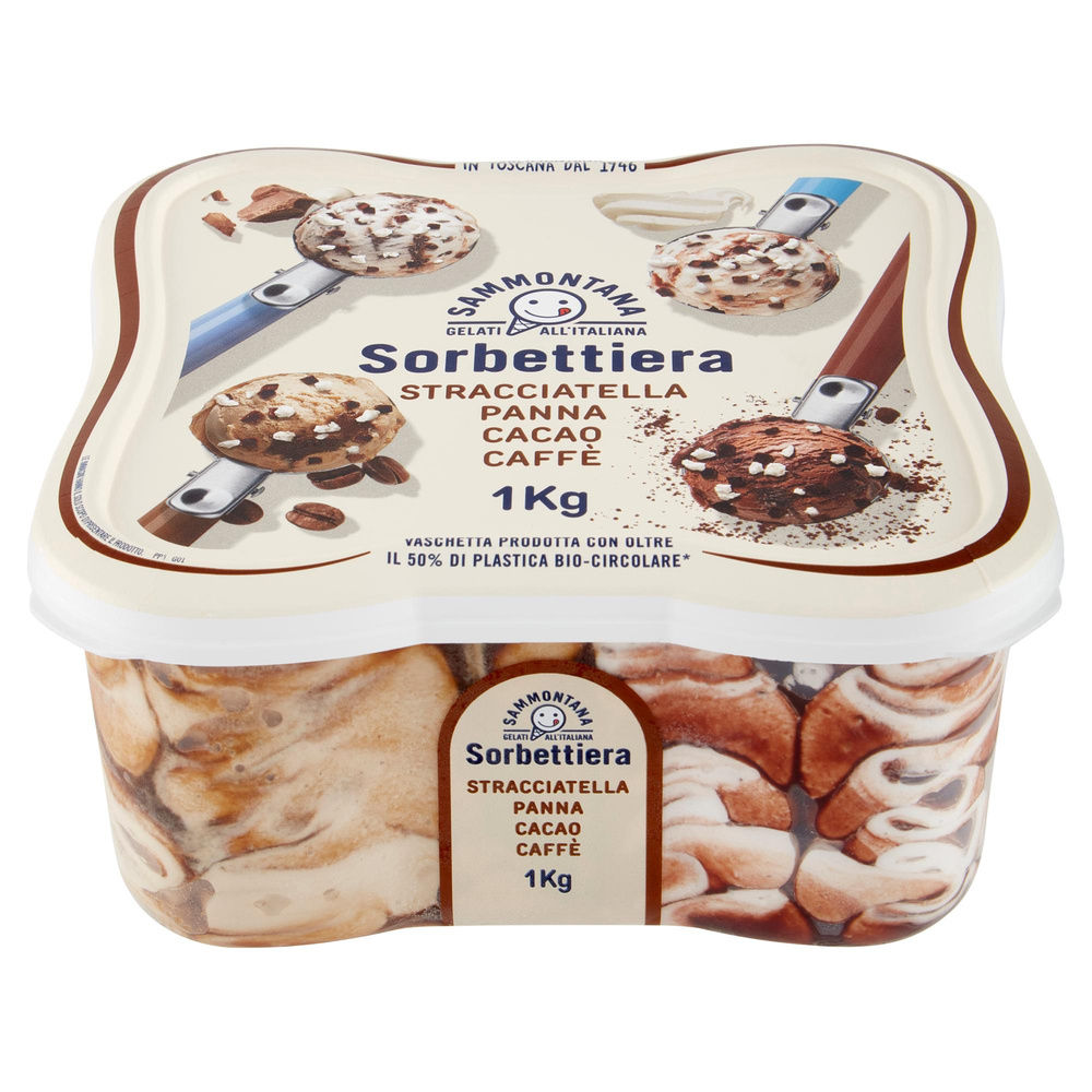 GELATO STRACC/PAN/CAFFÈ/CACAO SORBETTIERA SAMMONTANA VASCHETTA 1KG - 5