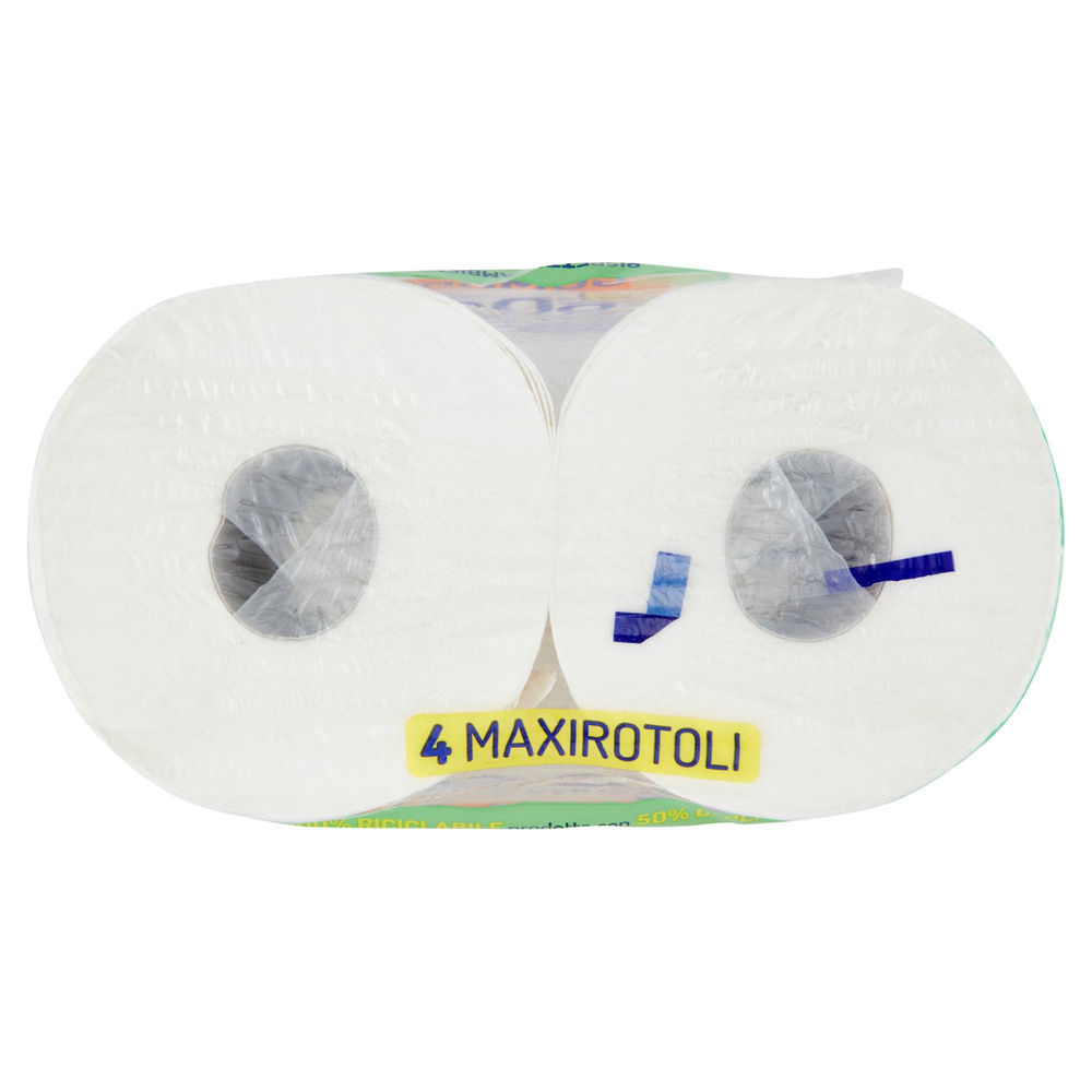 CARTA IGIENICA COMPRAMI SEMPRE MAXI CONF.PCR 50%PLAST.RICICLAT.2VELI 600STR PZ.4 - 3