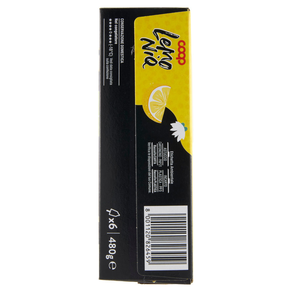 GELATO LEMONIQ AL LIMONE CON STECCO ALLA LIQUIRIZIA COOP 6PZ ASTUCCIO G 480 - 4