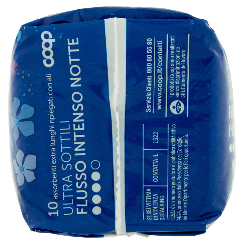 ASSORBENTI ULTRA SOTTILI FLUS.INTENSO NOTTE EXTRA LUNGHI RIPIEG.C/ALI COOP PZ.10 - 4