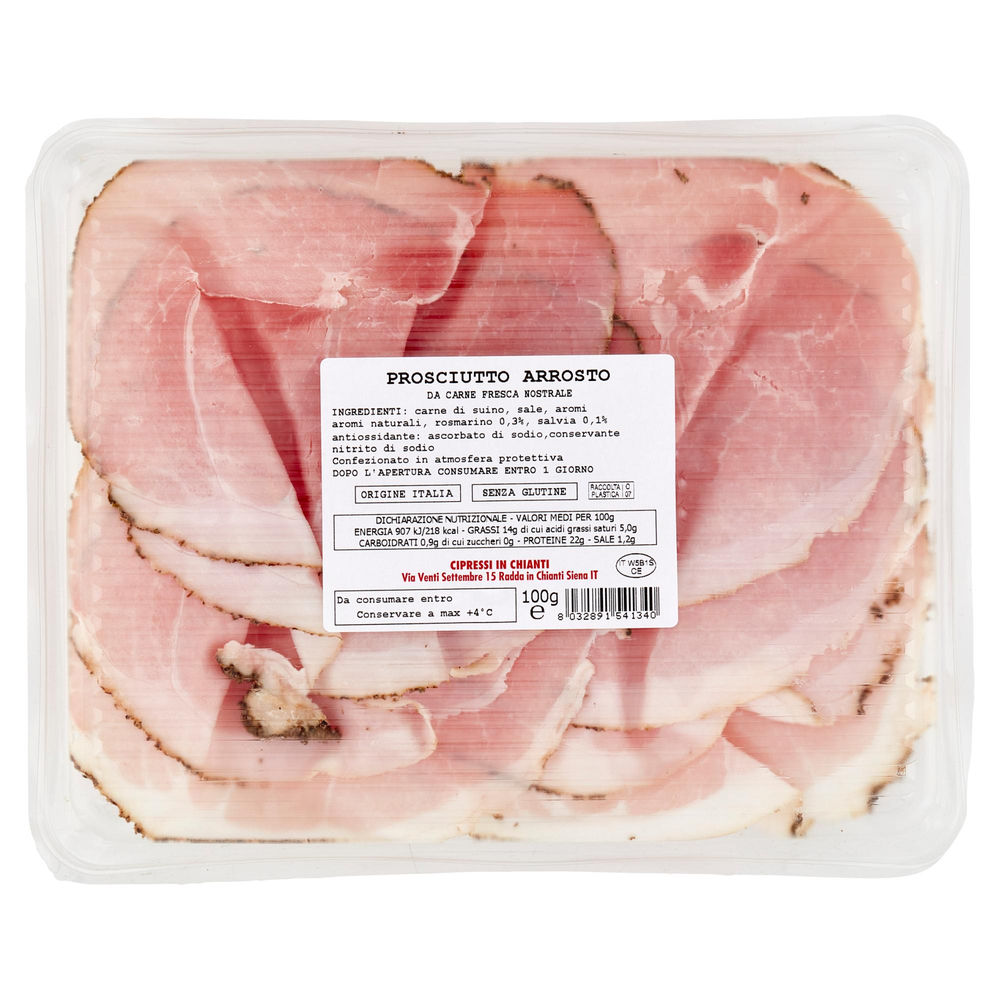PROSCIUTTO ARROSTO CIPRESSI IN CHIANTI VASCHETTA G 100 - 1