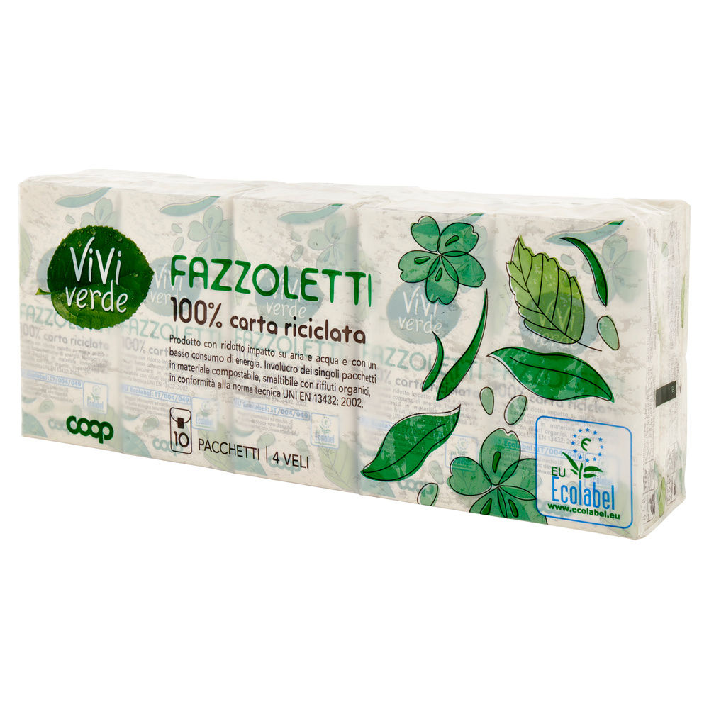 FAZZOLETTI COOP VIVI VERDE 4VELI ECOLABEL 9X PZ.10 - 8