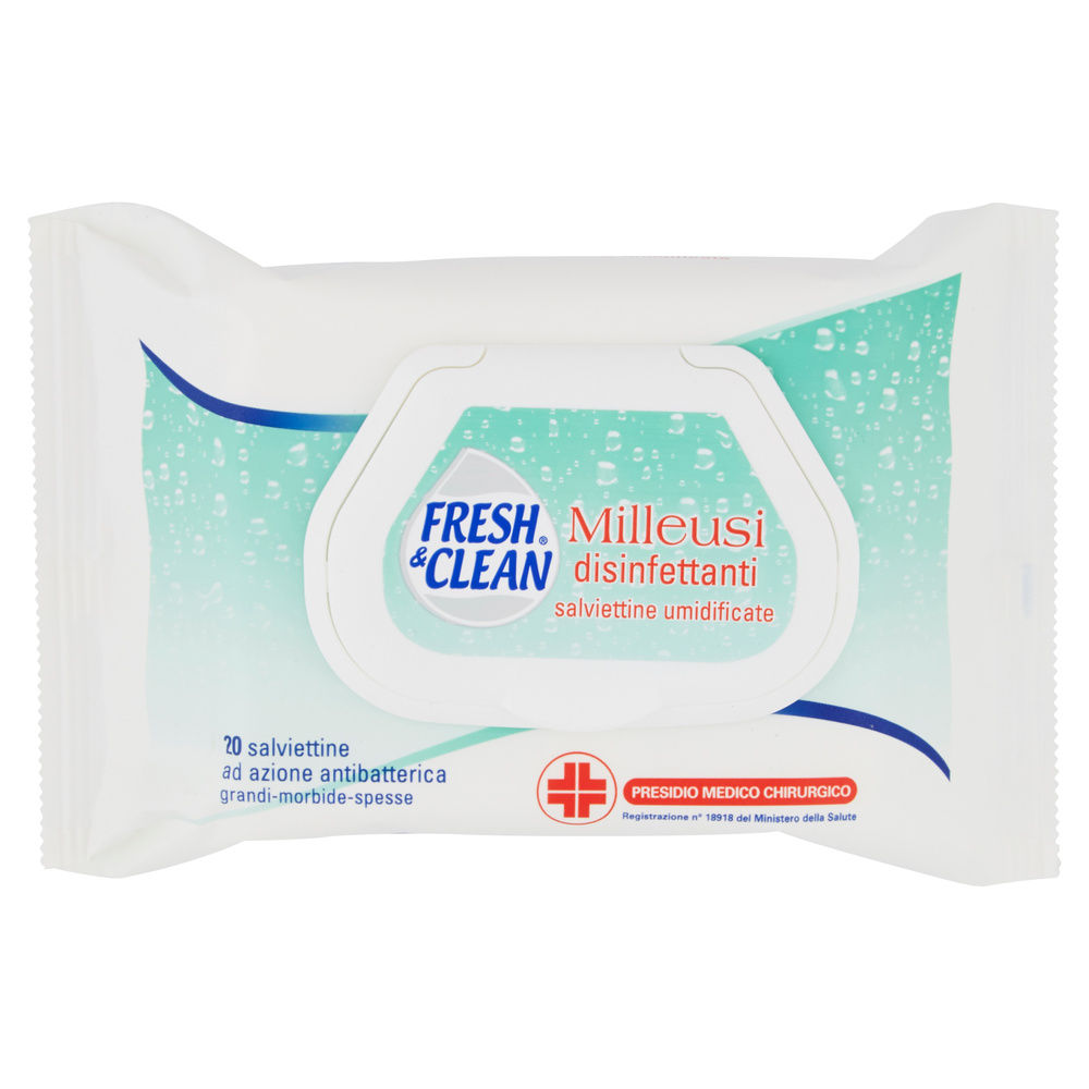 SALVIETTE FRESH & CLEAN DISINFETTANTI PZ.20 - 12