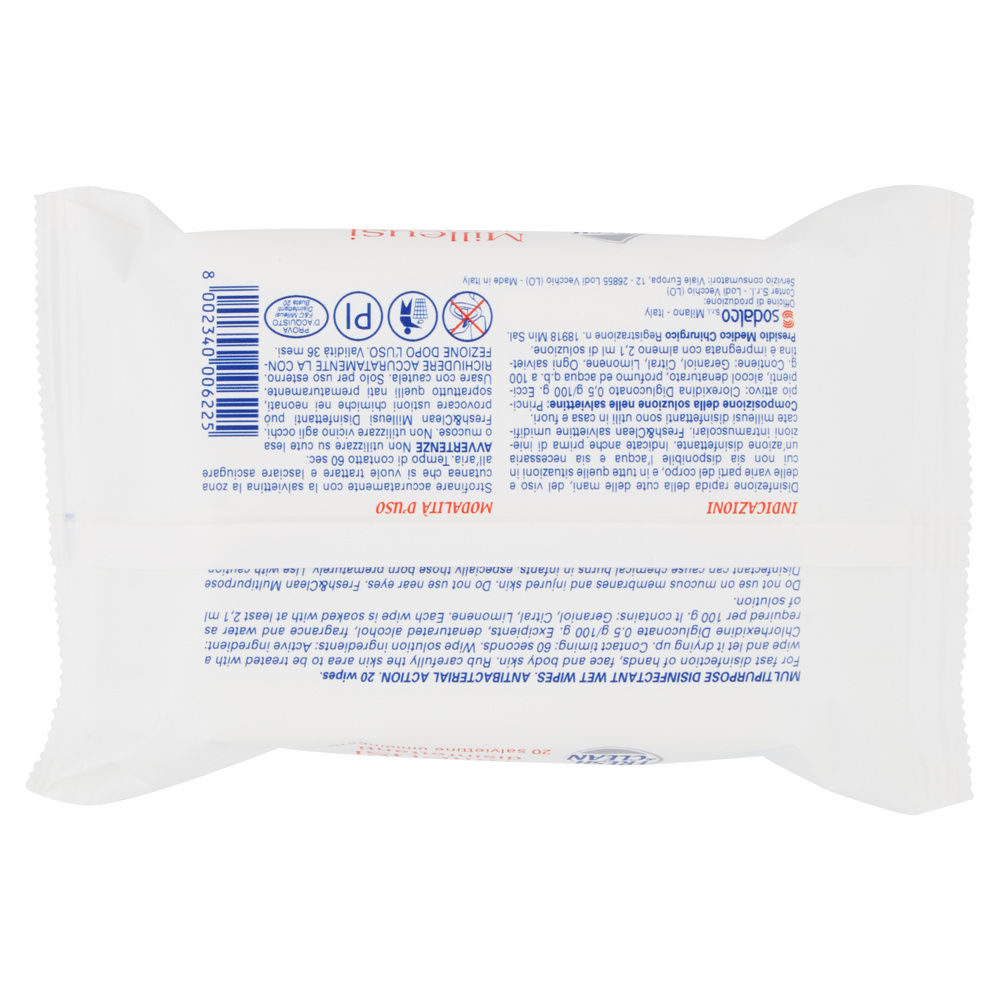 SALVIETTE FRESH & CLEAN DISINFETTANTI PZ.20 - 10