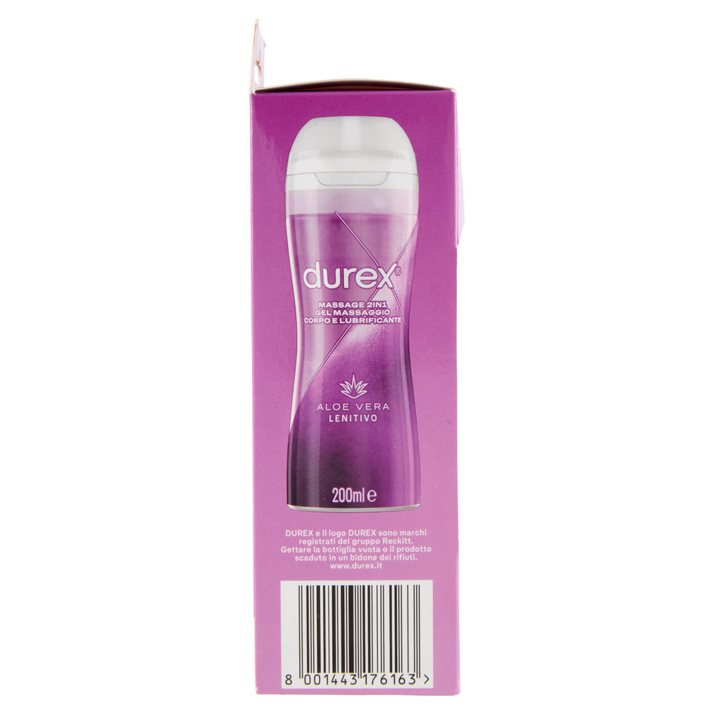 GEL MASSAGGIO CORPO E LUBRIFICANTE DUREX MASSAGE 2 IN 1 ALOE VERA ML 200 - 3