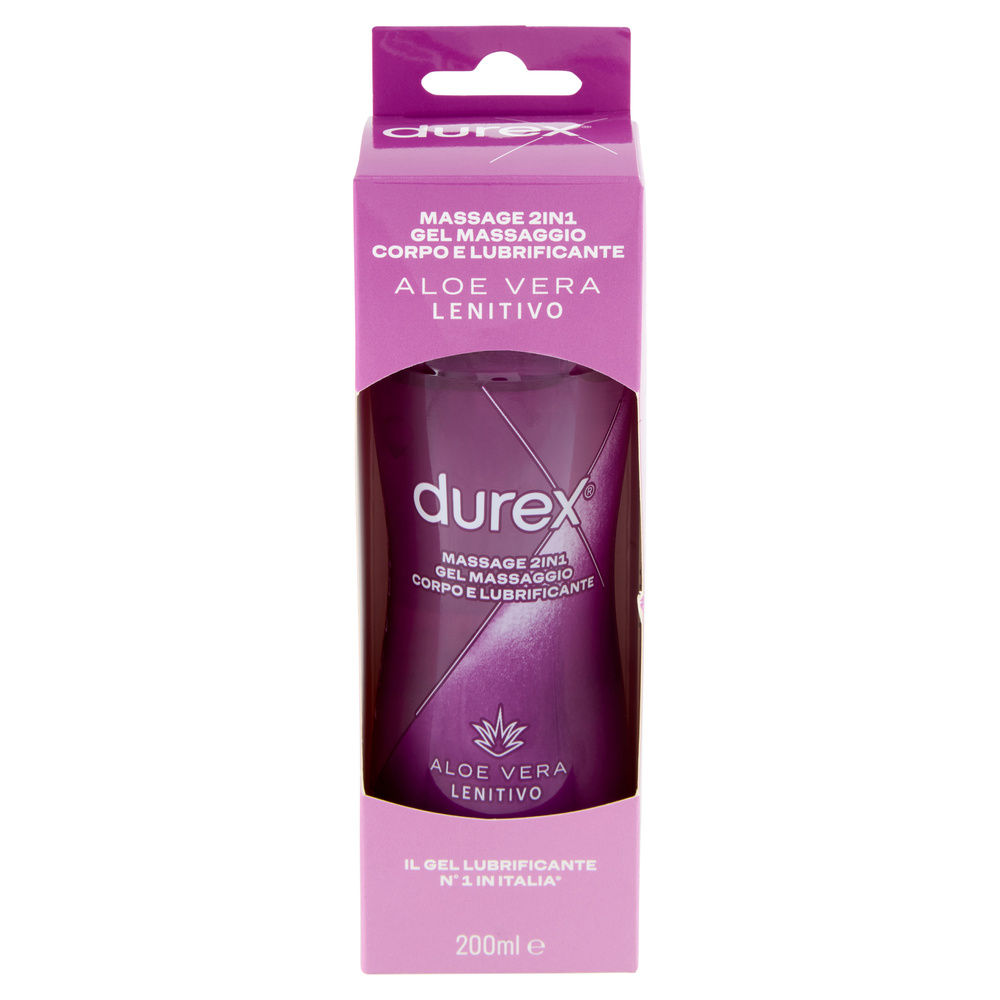 GEL MASSAGGIO CORPO E LUBRIFICANTE DUREX MASSAGE 2 IN 1 ALOE VERA ML 200 - 7